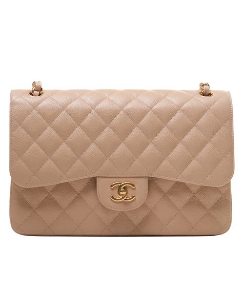 beige chanel jumbo